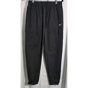 Nike Pants Women Small Black Cargo Work Out Active Gym Pockets Swoosh‎